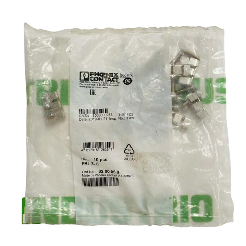 Phoenix Contact FBI 3-8 Fixed Bridge 0200059 (10 Pcs In Pack)