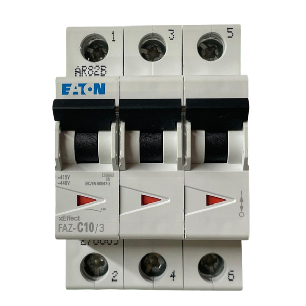 Eaton FAZ-C10/3 Miniature Circuit Breaker 278869 10A 3-Pole