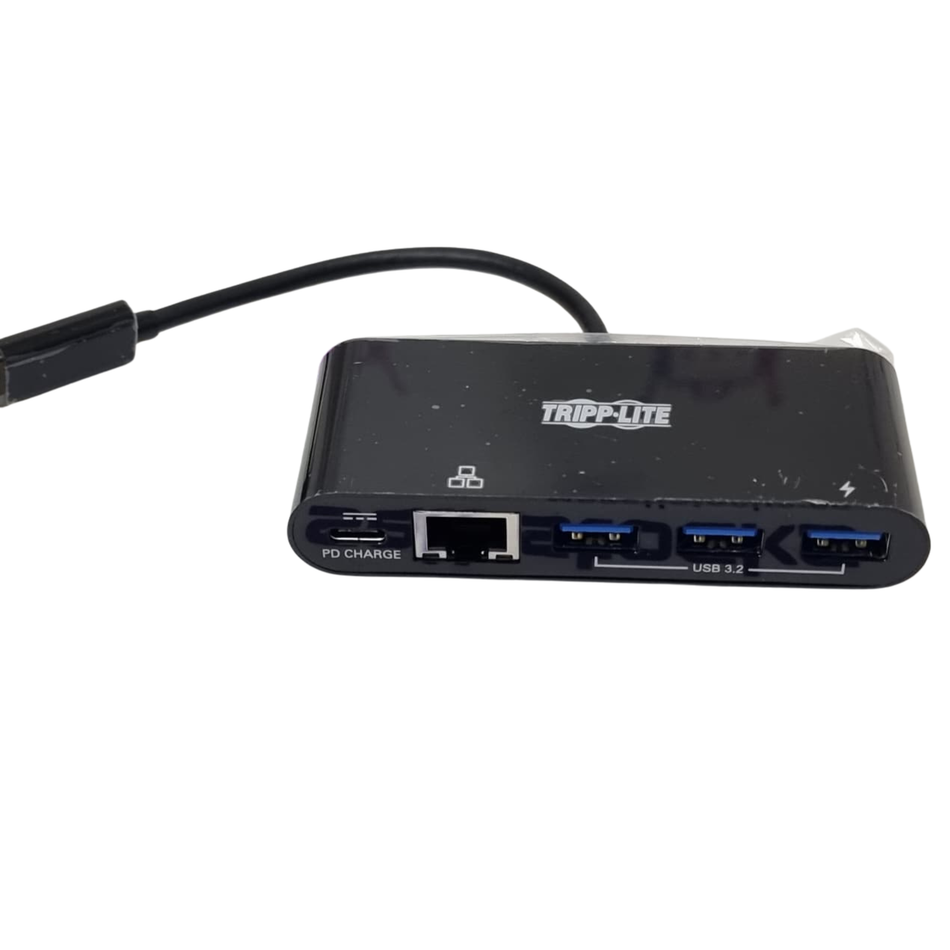 Tripp Lite U460-003-3AGB-C USB-C Hub with Gigabit Ethernet & PD Charging
