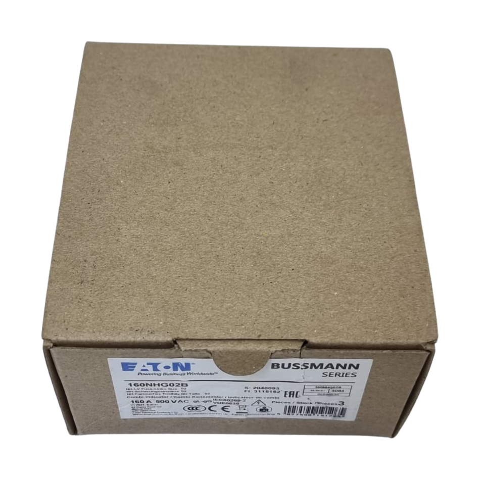 Eaton Bussmann 160NHG02B Fuse-Link 160A 500VAC