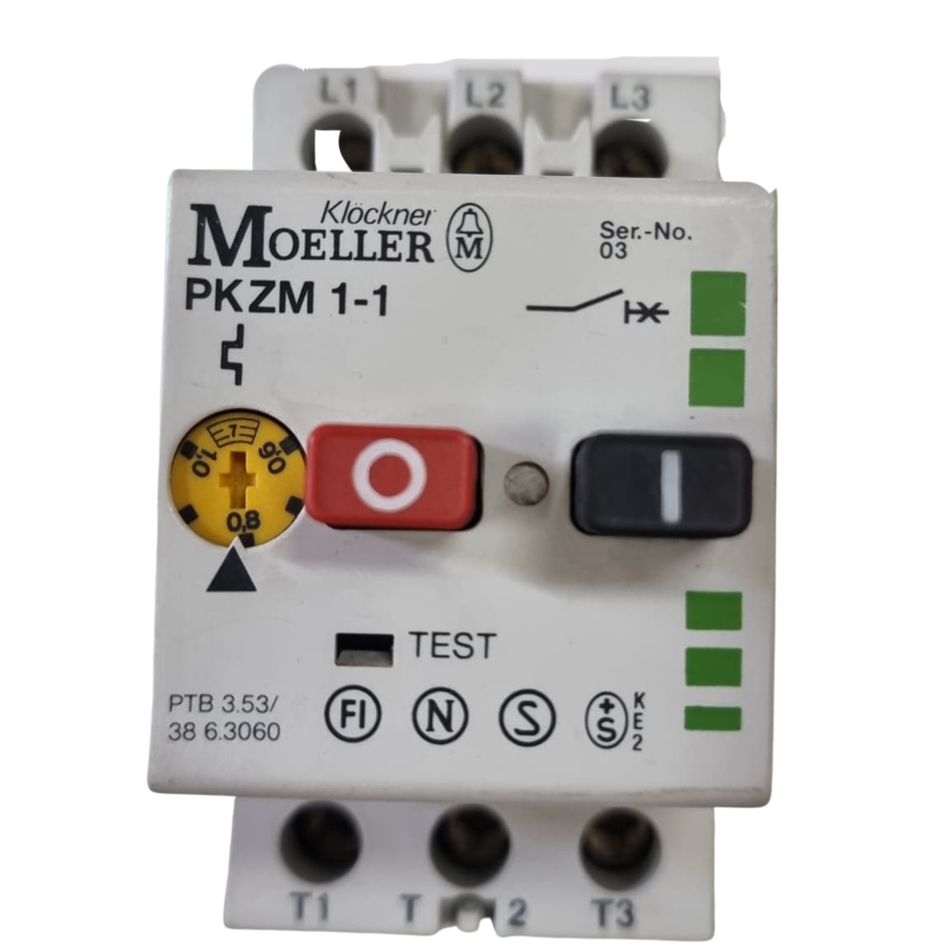 Moeller PKZM 1-1 Manual Motor Starter 0.6-1A
