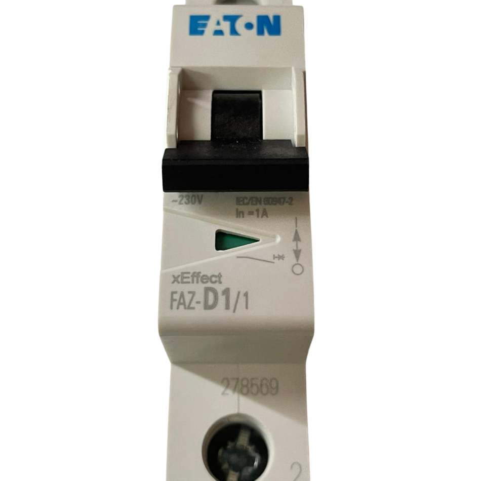 EATON FAZ-D1/1 Circuit Breaker 278569 1A Single Pole