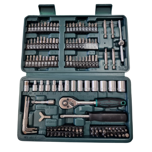 Brüder Mannesmann M29166 130 Pieces Socket And Bit Tool Set