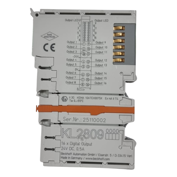 Beckhoff KL2809 Digital Output Terminal 24VDC