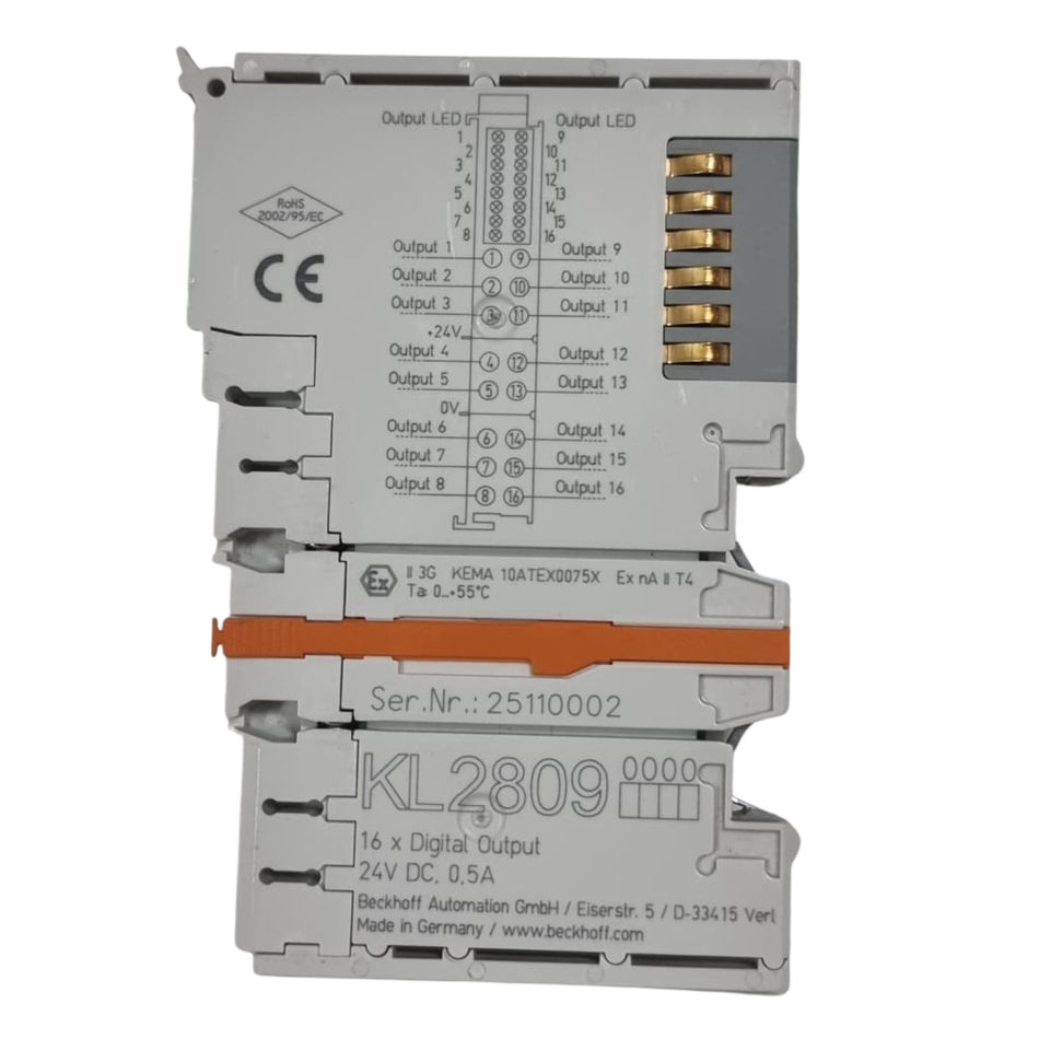 Beckhoff KL2809 Digital Output Terminal 24VDC