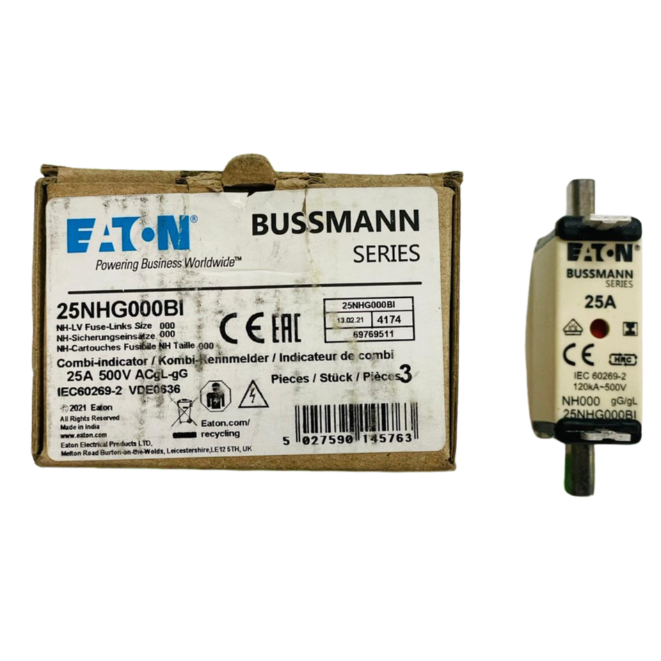 Eaton Bussmann 25NHG000BI Fuse Link 25A 500V