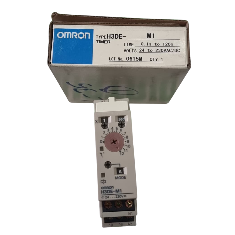 OMRON H3DE-M1 Multifunction Timer Relay 24–230VAC/DC
