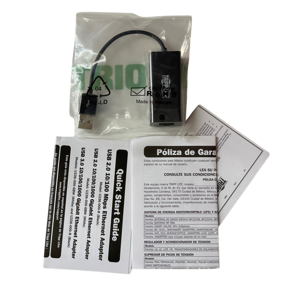 Tripp Lite U236-000-R USB To Ethernet Adapter