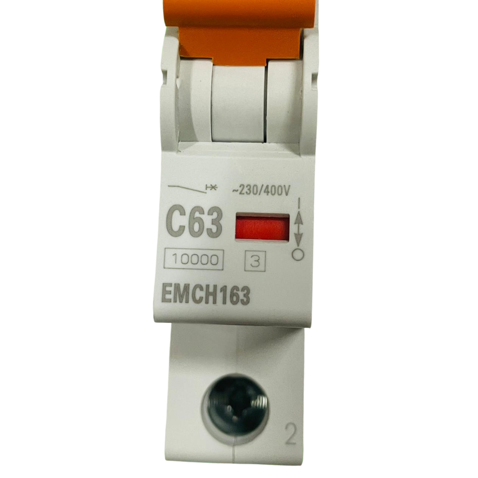 Eaton EMCH163 Circuit Breaker 1P 63A 230/400V (Used)