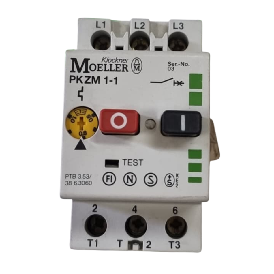 Moeller PKZM 1-1 Manual Motor Starter 0.6-1A