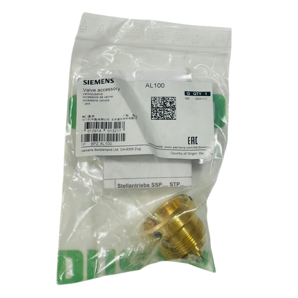 SIEMENS AL100 Valve Accessory BPZ:AL100