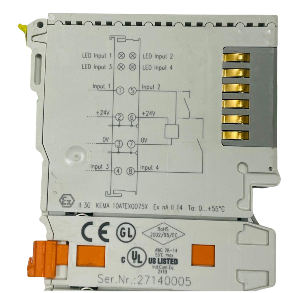 Beckhoff KL1104 Digital Input Bus Terminal 24V DC