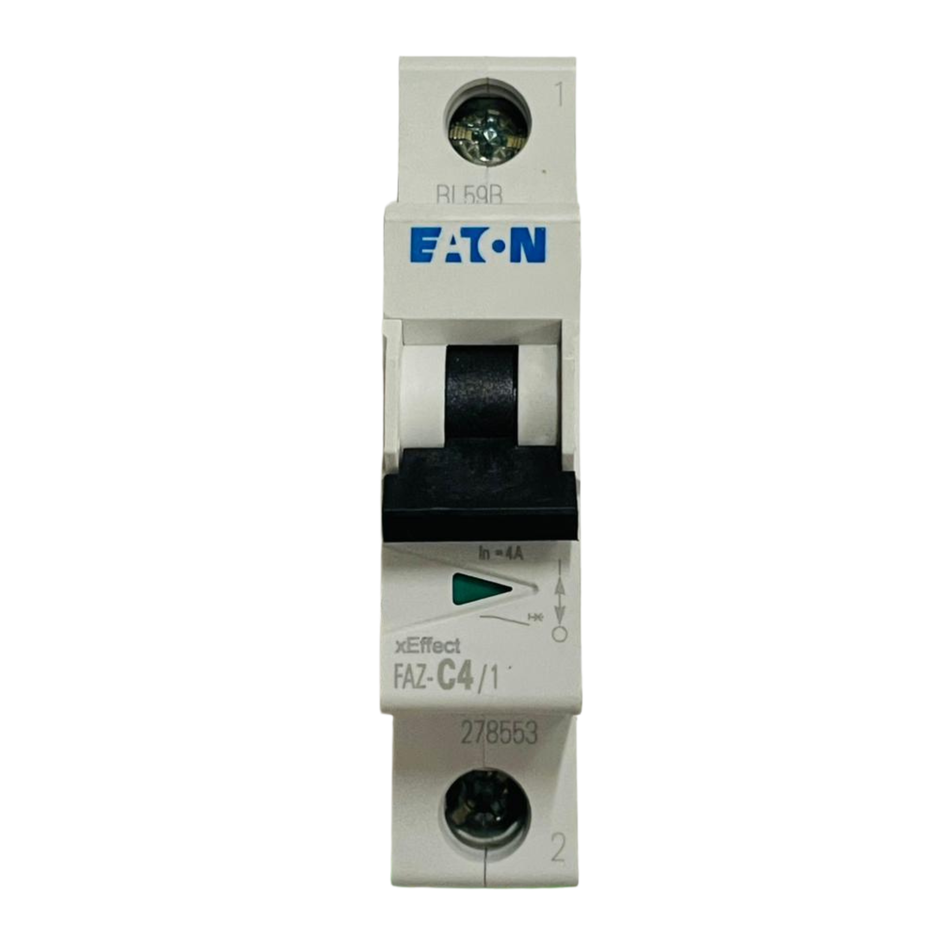 Eaton FAZ-C4/1 Miniature Circuit Breaker 4A 240/415V 1-Pole