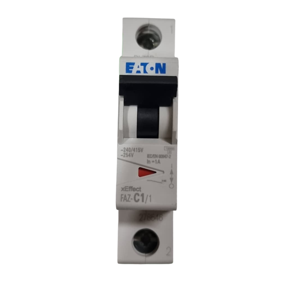 Eaton FAZ-C1/1 Circuit Breaker 1A Single Pole 240/415V