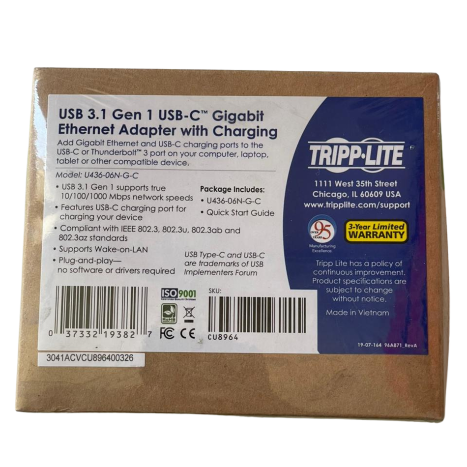 Tripp Lite U436-06N-G-C Gigabit Ethernet Adapter