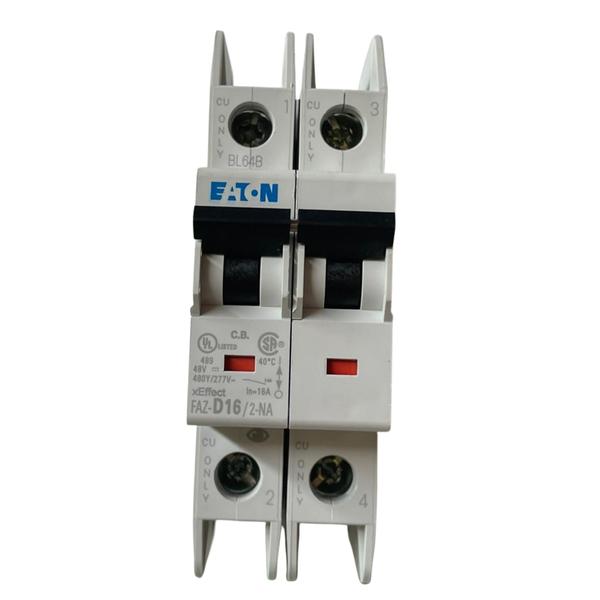 Eaton FAZ-D16/2-NA Miniature Circuit Breaker 102190 16A 2-Pole