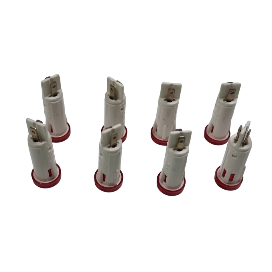 RAFI 1.69507 Red Indicator Lamp Signal Light (Lot Of 8 Pcs)