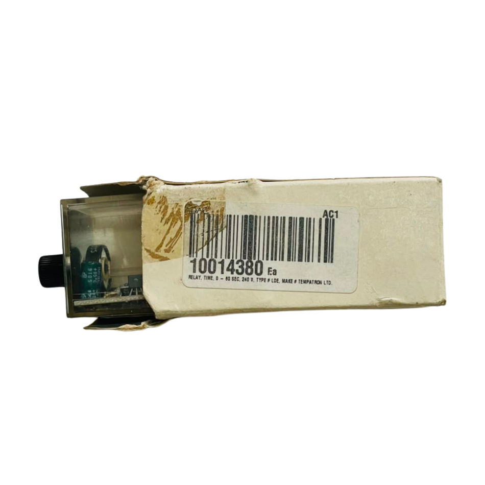 Tempatron LDE Time Delay Relay 240Vac 0-60S