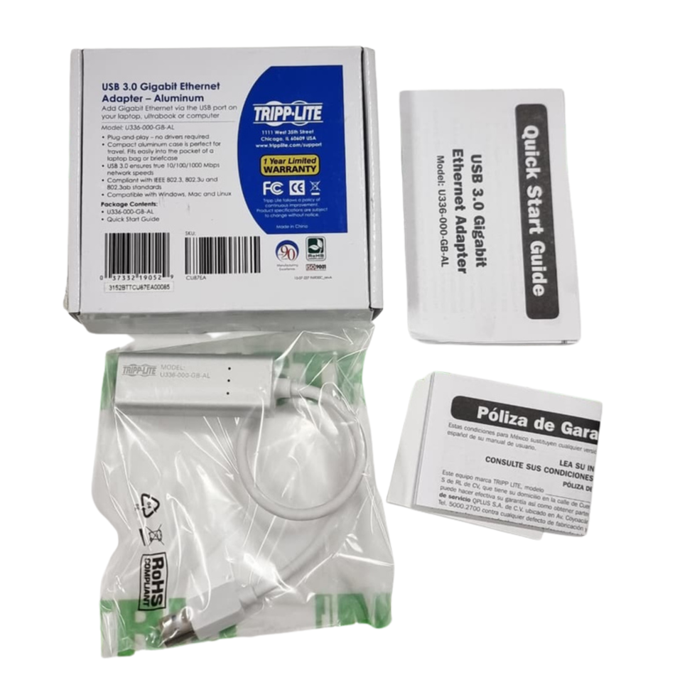 Tripp Lite U336-000-GB-AL USB Ethernet Adapter