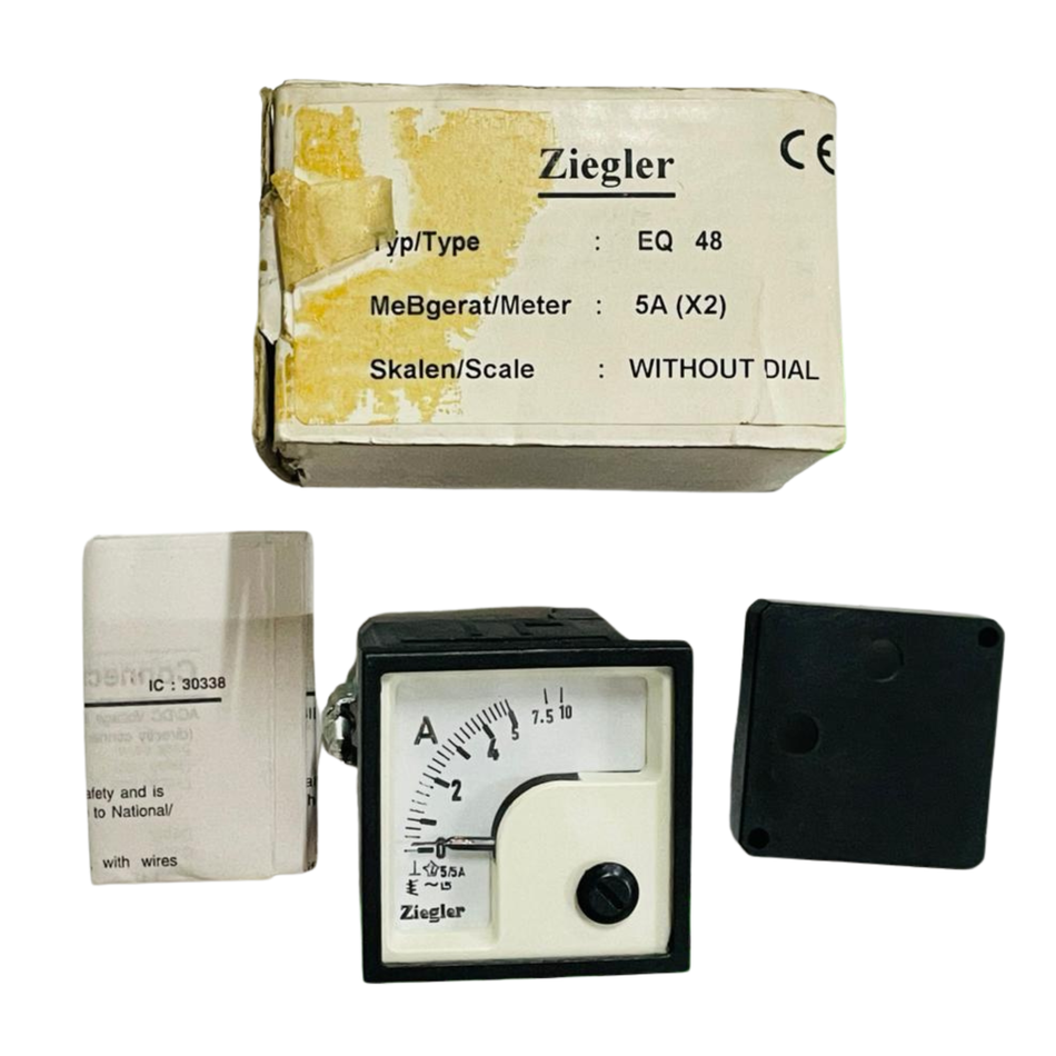 Ziegler EQ 48 Analog Panel Ammeter