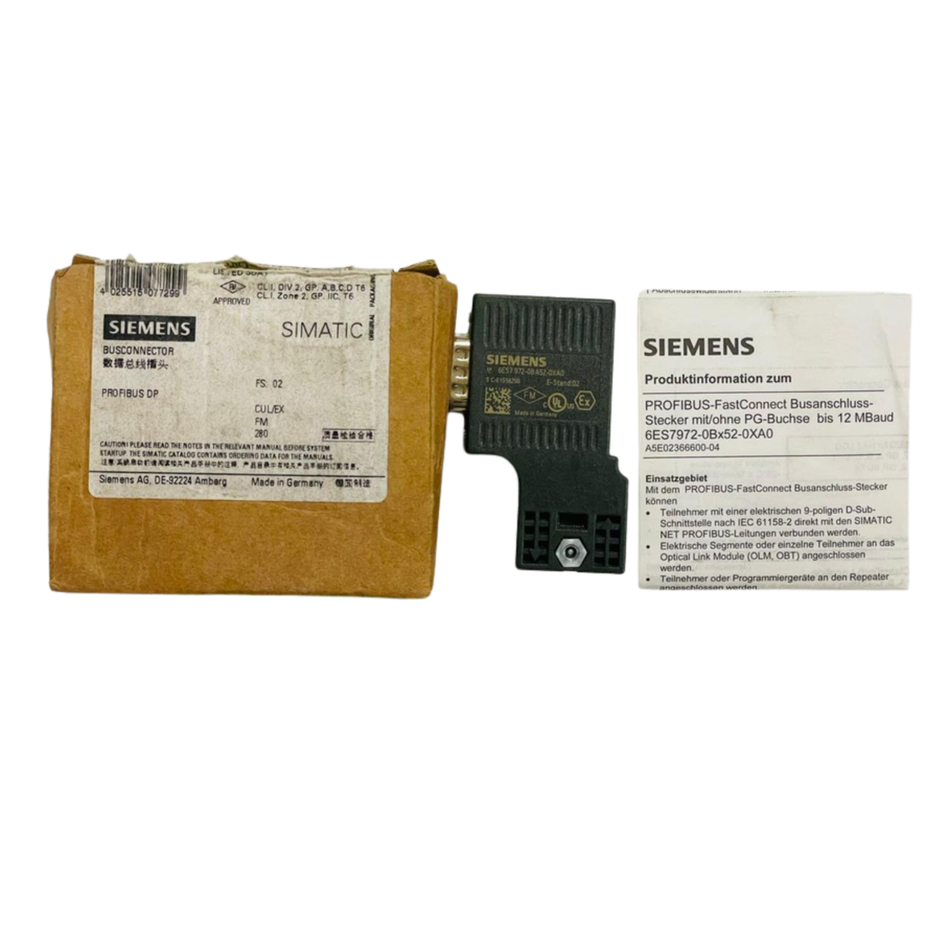 Siemens 6ES7972-0BA52-0XA0 SIMATIC DP Bus Connector