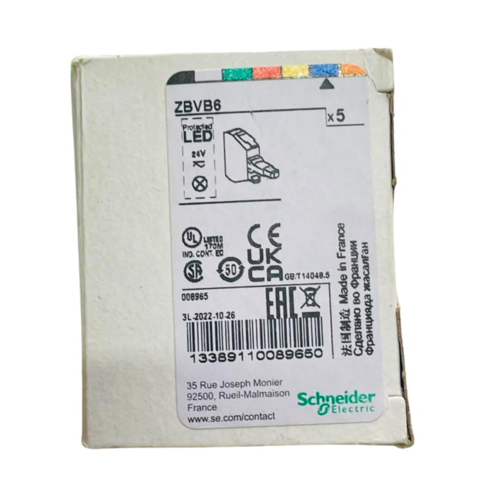 Schneider Electric Harmony ZBVB6  (5 Pcs In Box)