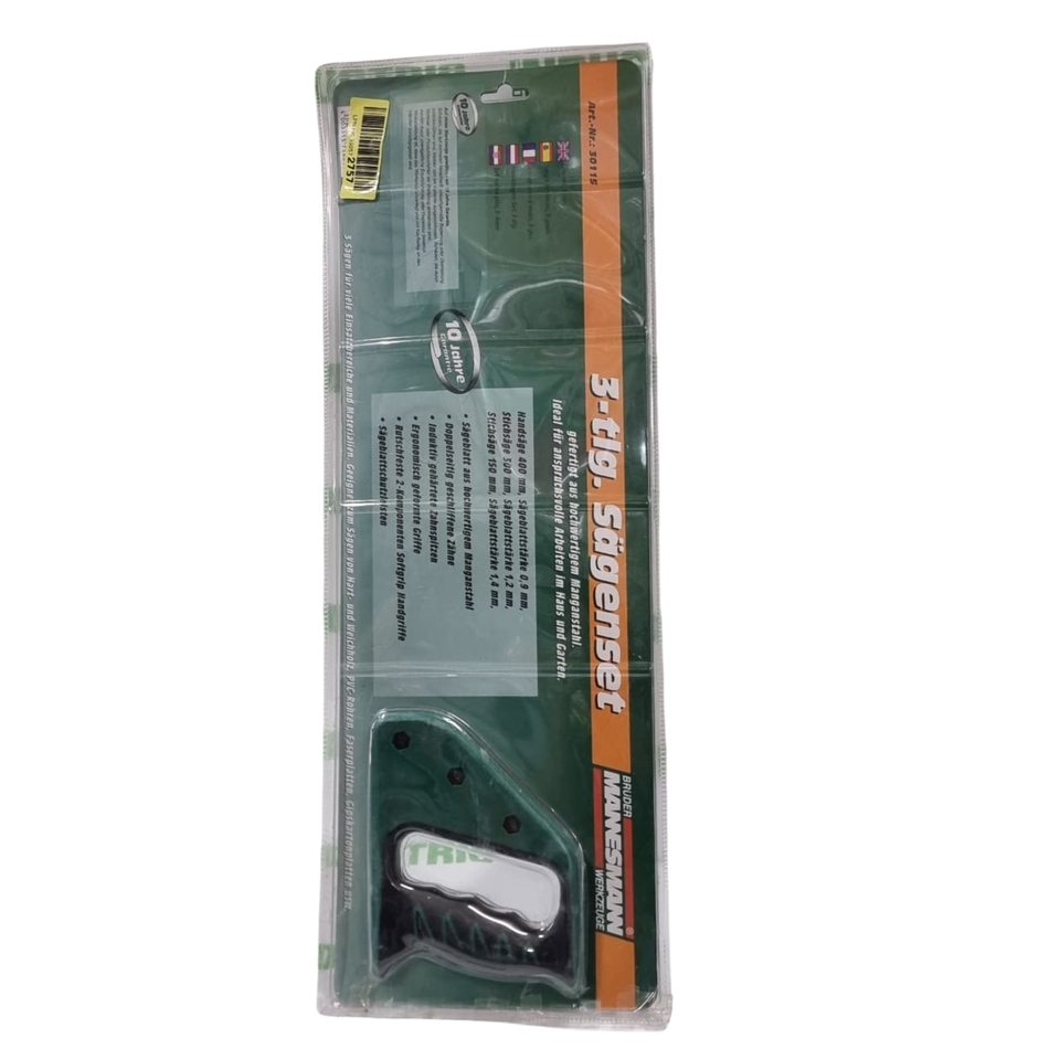 Brüder Mannesmann 30115 3 Piece Hand Saw Set