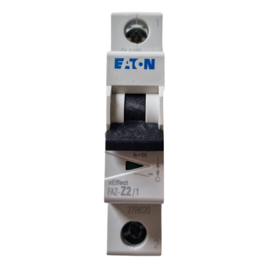 EATON FAZ-Z2/1 Miniature Circuit Breaker 278620 2A 1P
