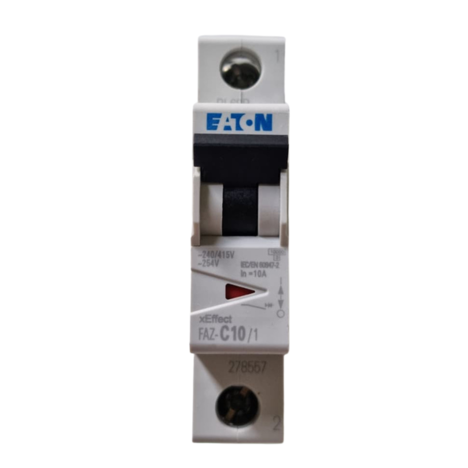 EATON FAZ-C10/1 Miniature Circuit Breaker 278557 10A 1P