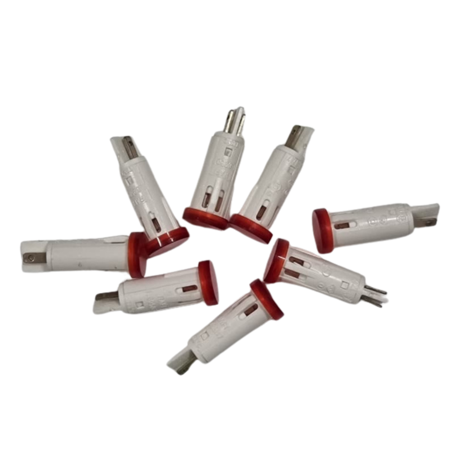 RAFI 1.69507 Red Indicator Lamp Signal Light (Lot Of 8 Pcs)