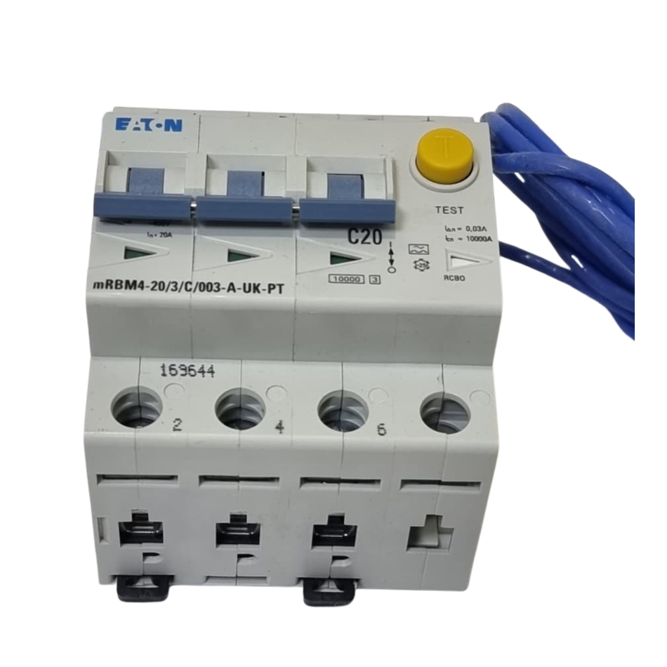 EATON mRBM4-20/3/C/003-A-UK-PT Circuit Breaker 20A 169644