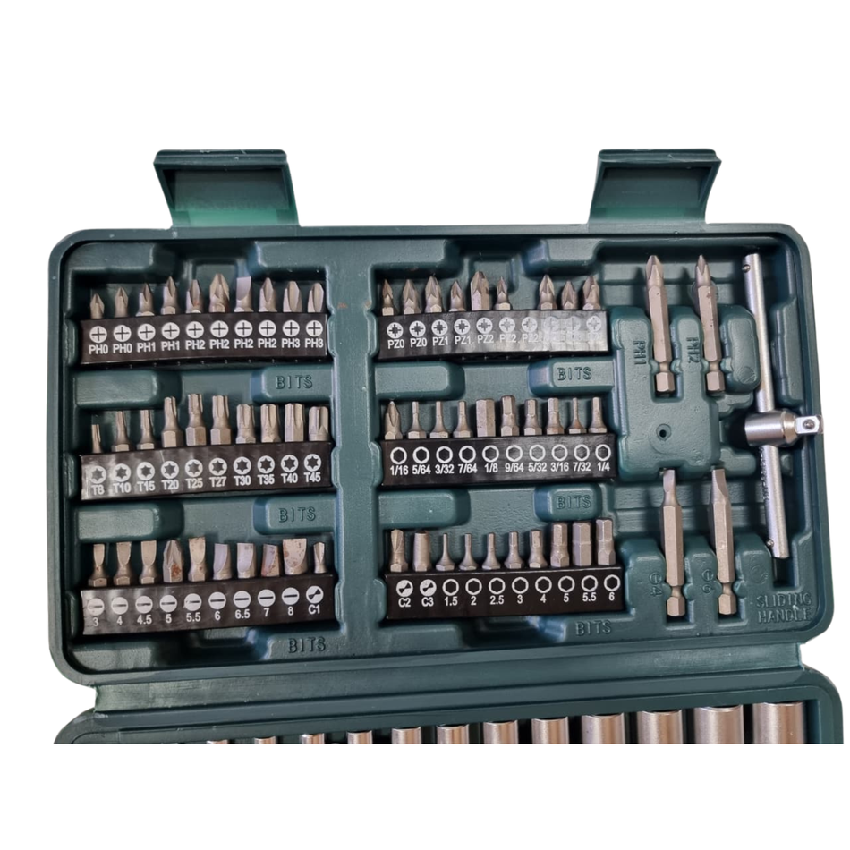 Brüder Mannesmann M29166 130 Pieces Socket And Bit Tool Set