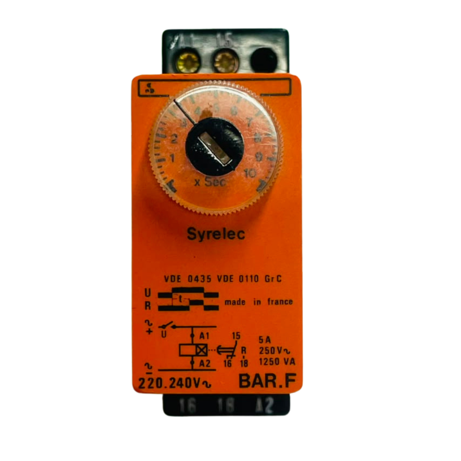 Syrelec BAR.F Time Delay Relay 220-240V AC