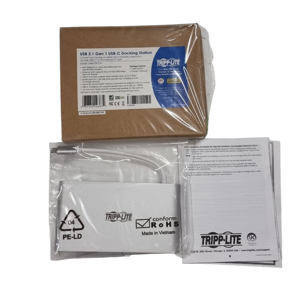 Tripp Lite U442-DOCK1 USB 3.1 Gen 1 USB-C Docking Station