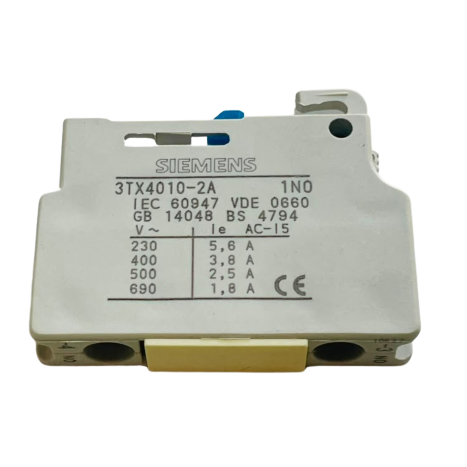 Siemens 3TX4010-2A Auxiliary Contact Block 690V 5.6A