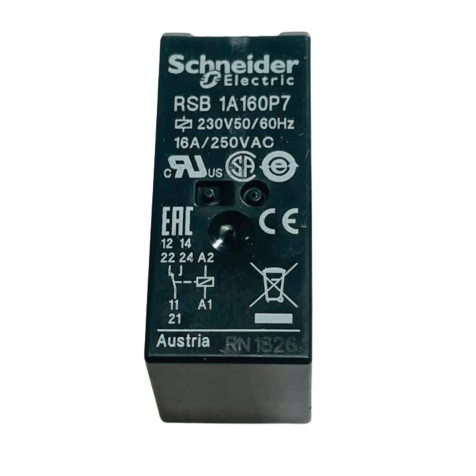 Schneider Electric Zelio RSB1A160P7 Plug-In Relay 230V AC 16A