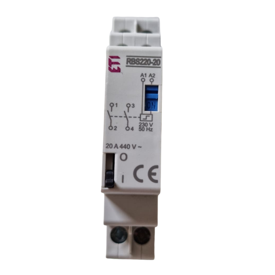 ETI RBS220-20 Bistable Relay Impulse Switch 20A 230V AC