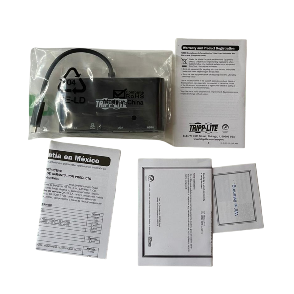 TRIPP LITE U444-06N-HV4GUB USB-C Multi-Port Video & Network Adapter