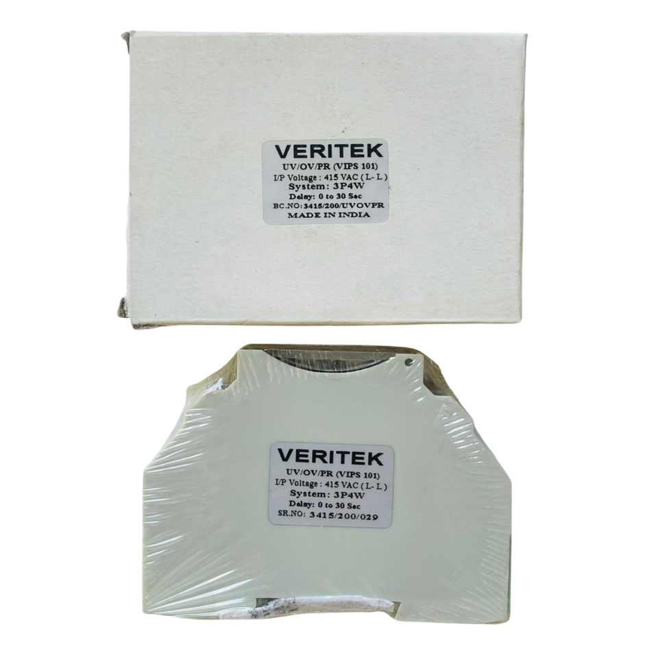 Veritek VIPS 101 Under/Over Voltage & Phase Reversal Relay 415V