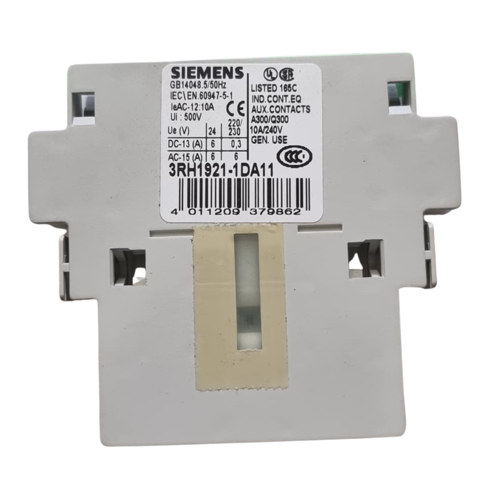 Siemens 3RH1921-1DA11 Auxiliary Switch Block