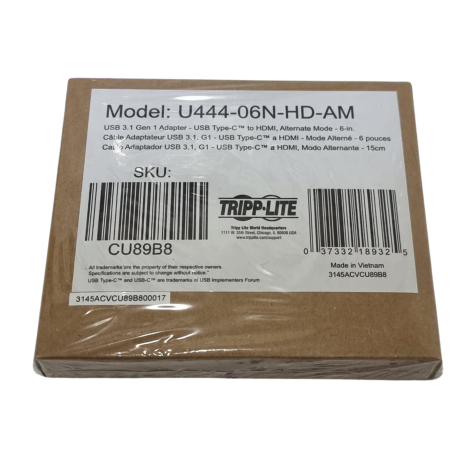 Tripp Lite U444-06N-HD-AM USB-C to HDMI Adapter Cable
