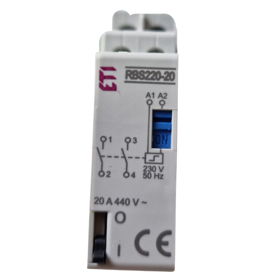 ETI RBS220-20 Bistable Relay Impulse Switch 20A 230V AC