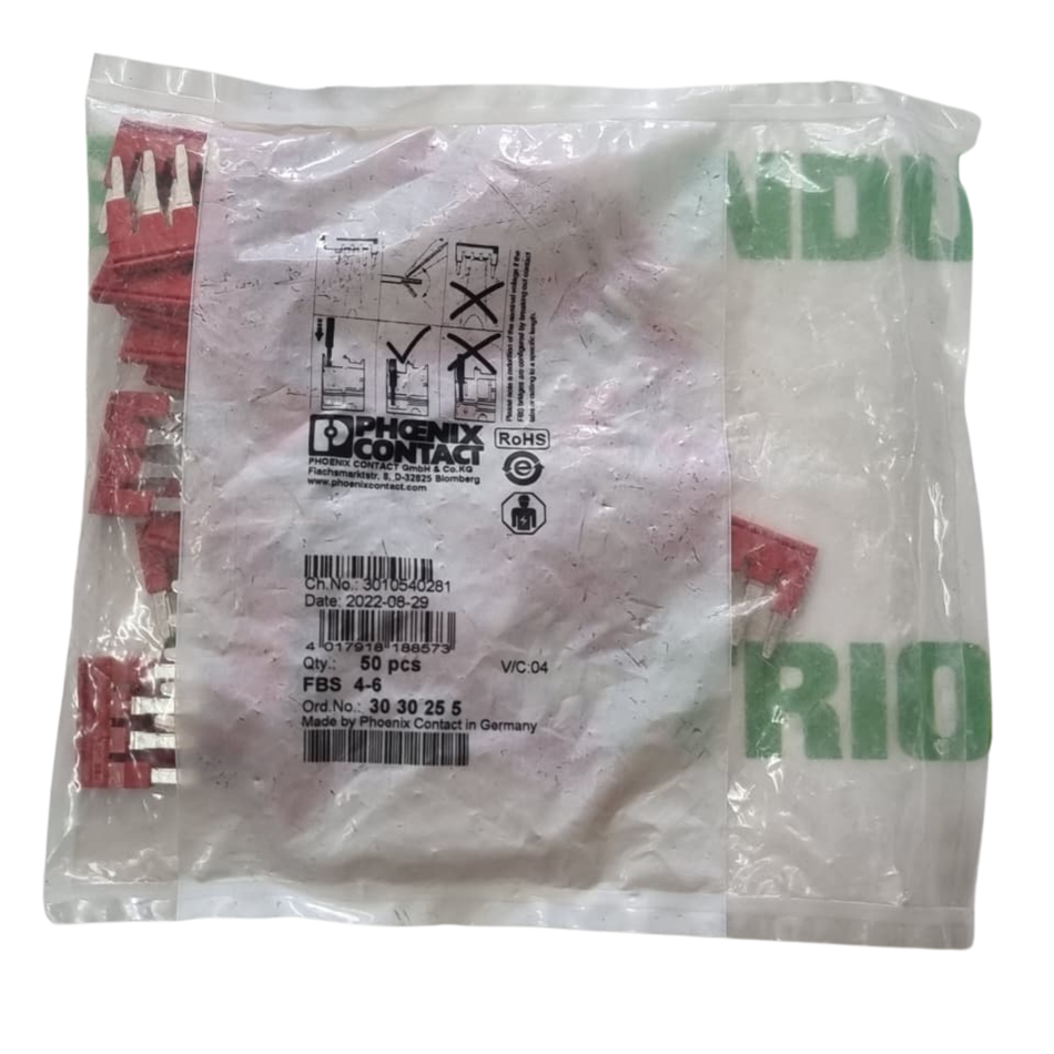 Phoenix Contact FBS 4-6 Plug-in Bridge 3030255 (50 Pcs In Pack)