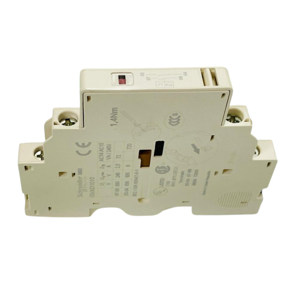 Schneider Electric GVAD1010 Auxiliary Contact Block 6A 690V