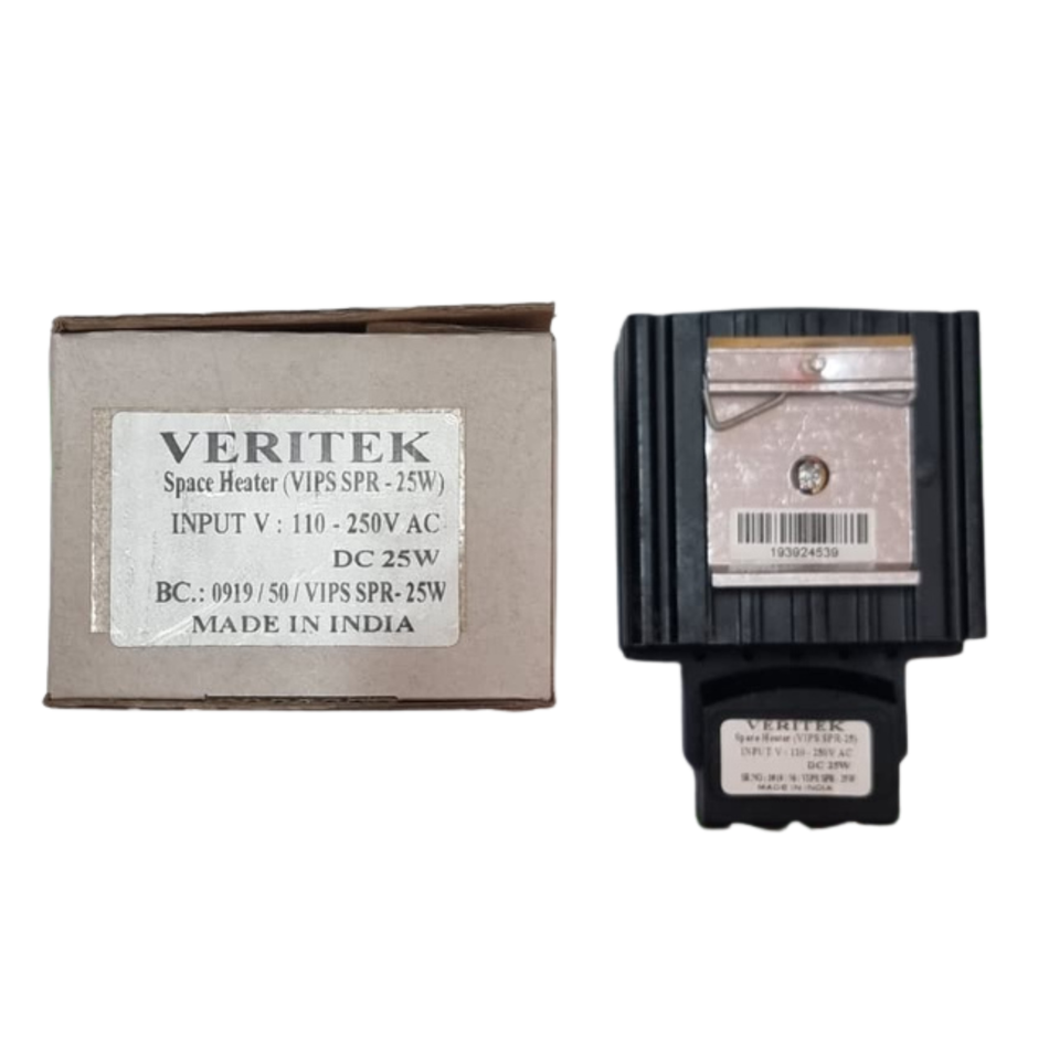 Veritek VIPS SPR - 25W Enclosure Space Heater 110-250V AC/DC 25W