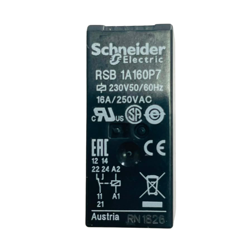 Schneider Electric Zelio RSB1A160P7 Plug-In Relay 230V AC 16A