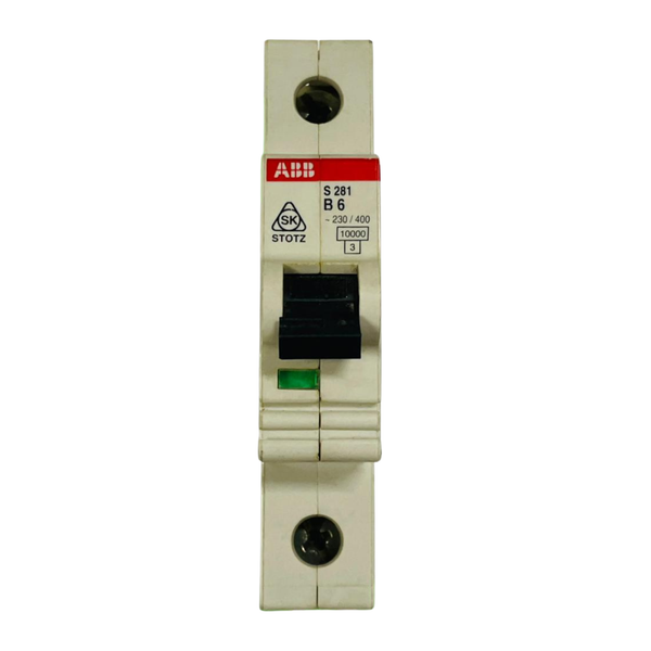 ABB S281 Miniature Circuit Breaker 6A Single Pole