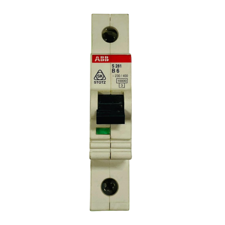 ABB S281 Miniature Circuit Breaker 6A Single Pole