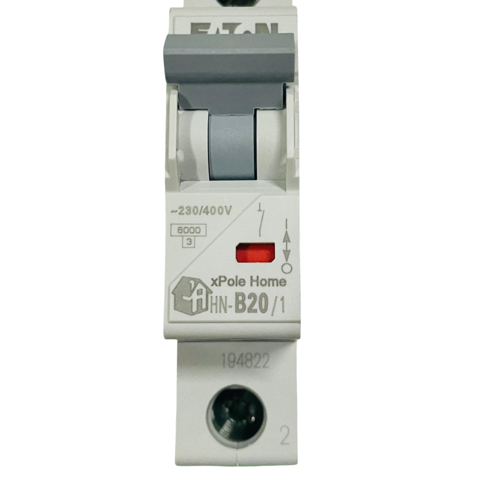 Eaton HN-B20/1 Miniature Circuit Breaker 1P 20A 230/400V