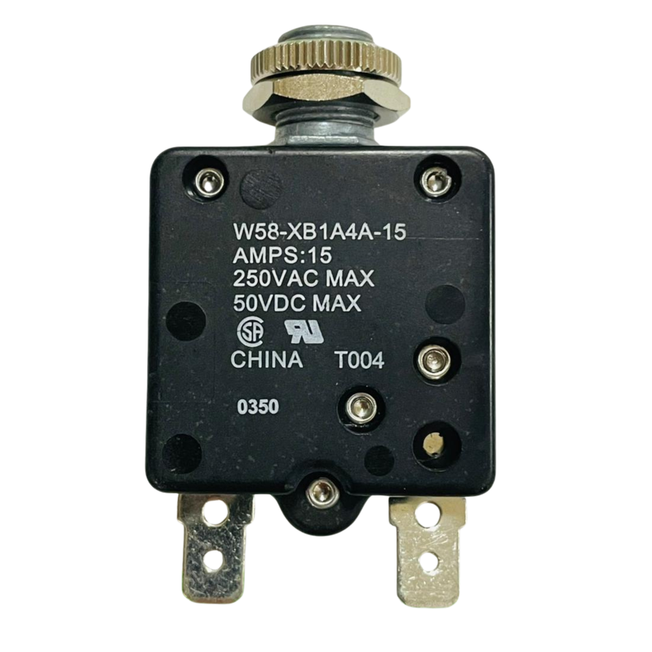 Tyco Electronics W58-XB1A4A-15 Thermal Circuit Breaker 15A 250VAC 50VDC